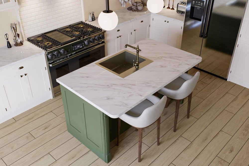 Your Kitchen with Quartz, Granite & Dekton Surfaces in Garden City
