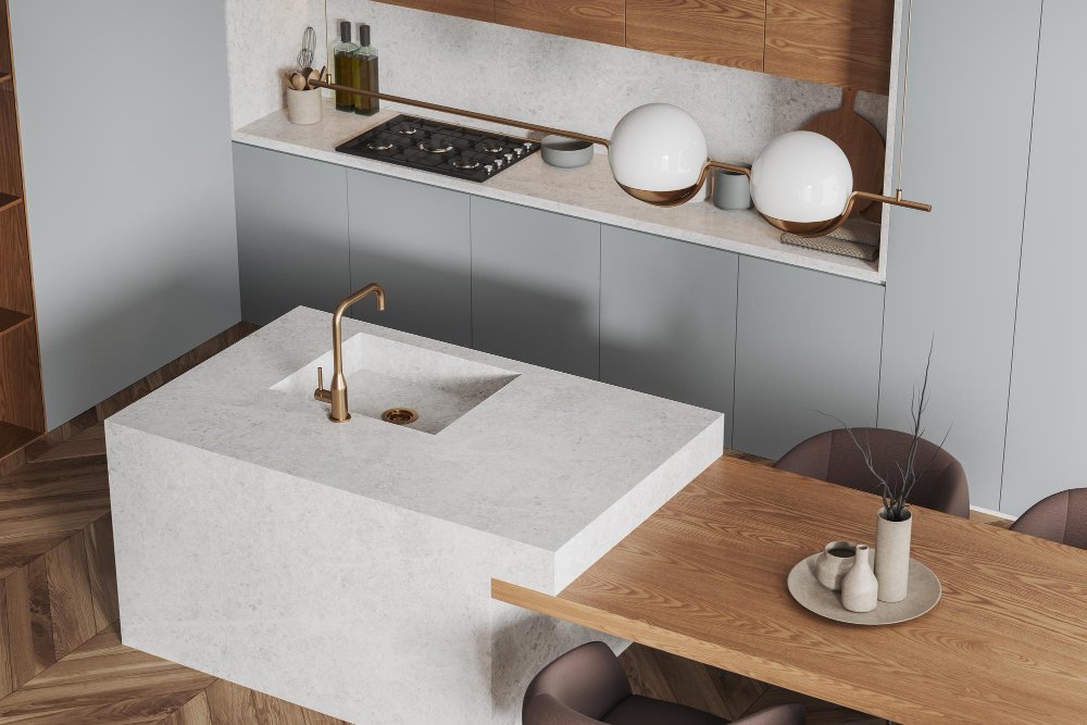 Your Kitchen with Quartz, Granite & Dekton Surfaces in Garden City